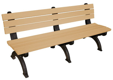 BENCH MONARQUE BACKED 72 BK LEG CEDAR SE